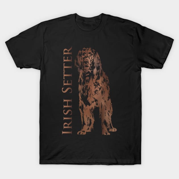 Irish Setter Dog T-Shirt by Nartissima